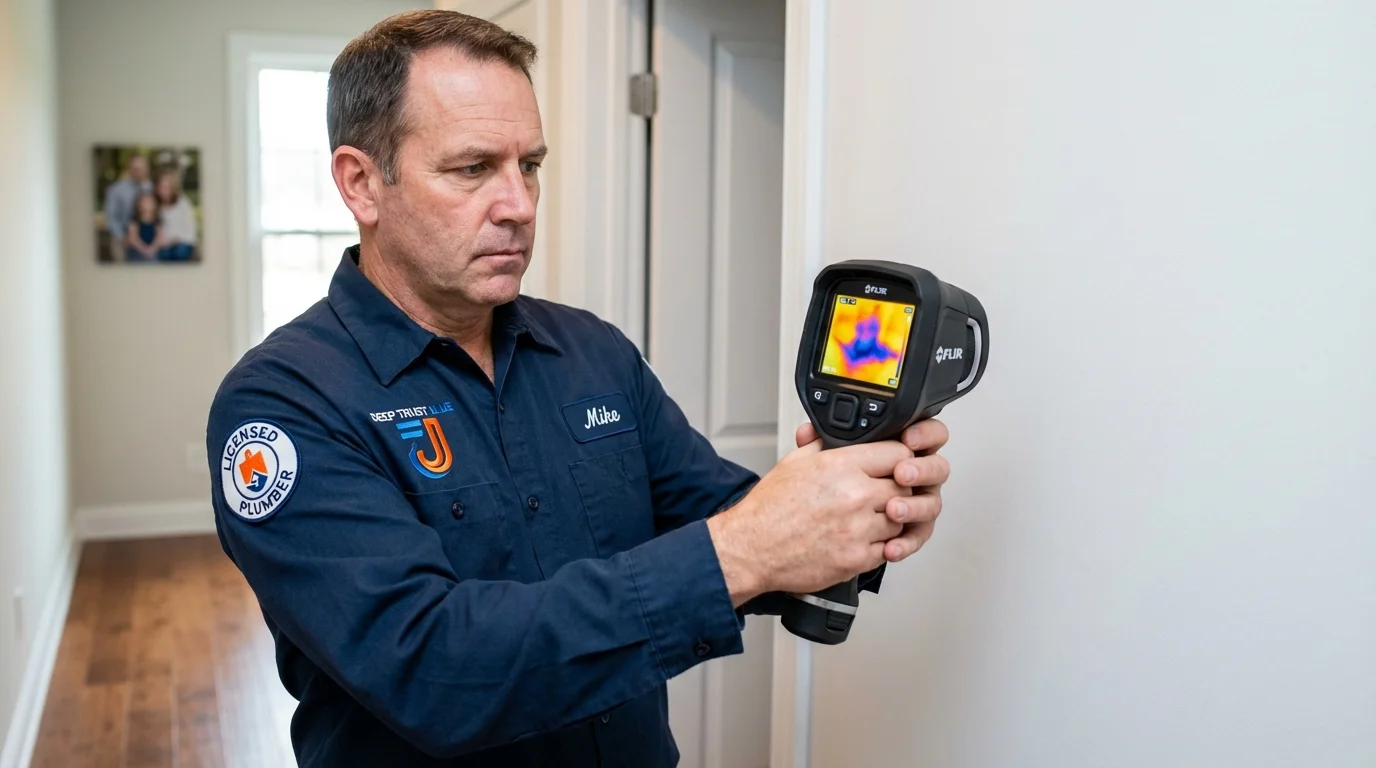 Thermal imaging leak detection by Johns Plumbing LLC in Needham